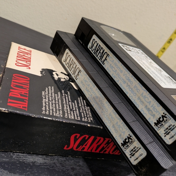 Scarface VHS Tape - Black and White Cover - Picture 8 of 8